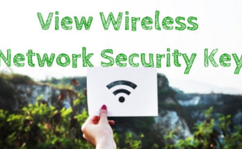 Find Wireless Network Security Key View WiFi Password