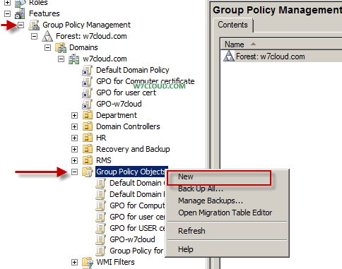 group policy object