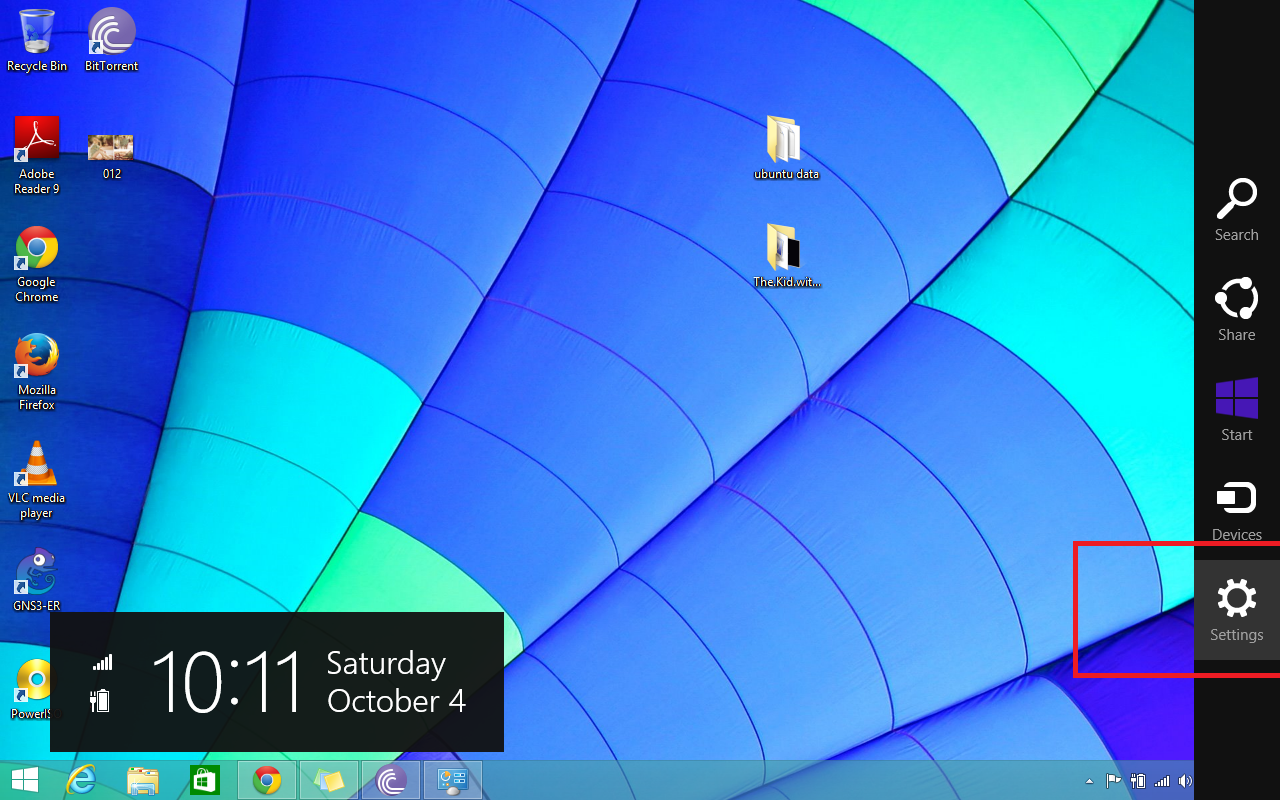 brighter screen on windows 8