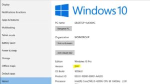 windows 10 pro version 1511 failed to