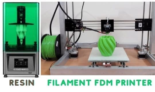 Filament FDM Printer vs Resin 3D Printer