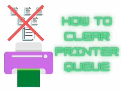 How To Clear Printer Queue to Cancel the waiting Prints