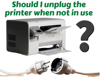 Should I unplug the printer when not in use