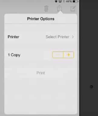 number of copies airprint