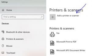 printer installation in windows