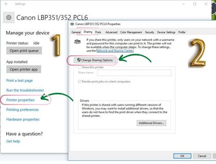 share USB printer on network