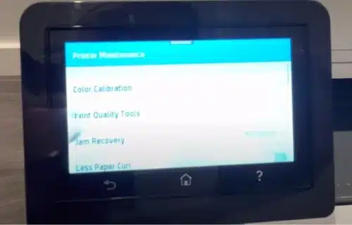 Printer Calibration setting