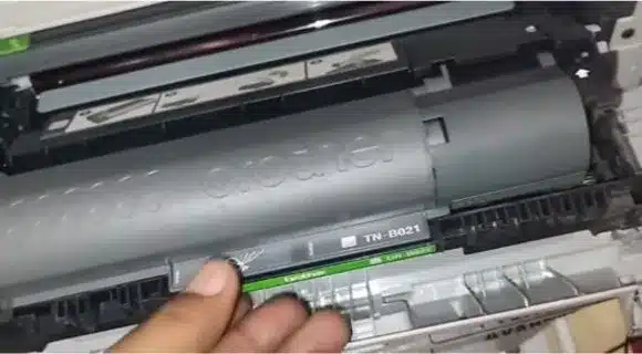 insert the toner into brother printer